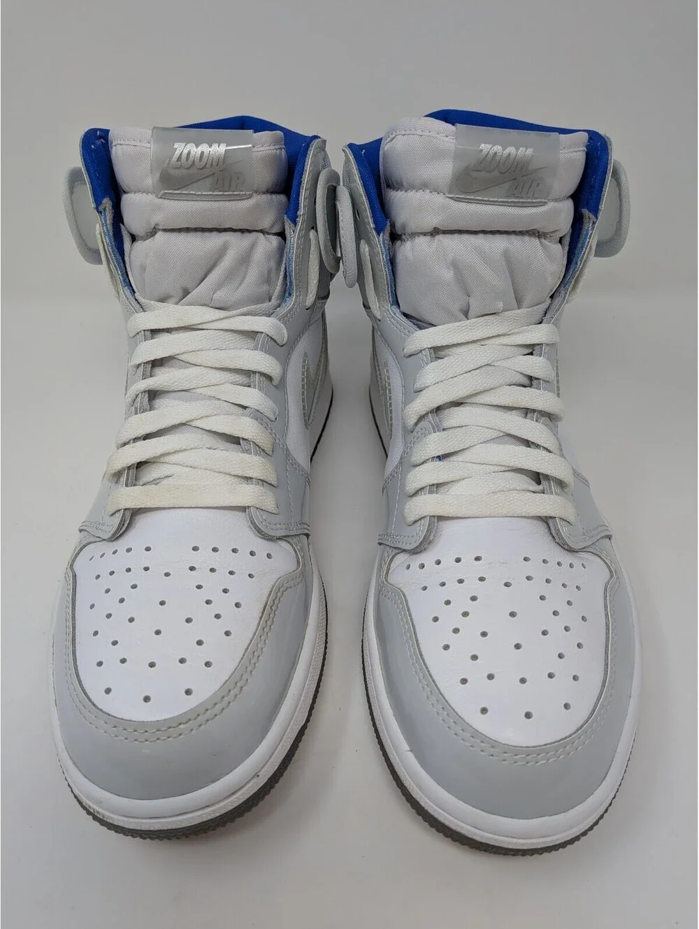 Air Jordan 1 High Zoom Racer Blue Men's Size 10 CK6637-104 With Box Extra Laces